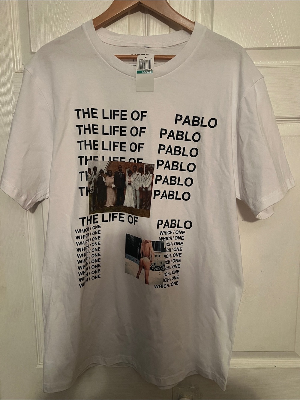 Yeezy White Graphic 'The Life of Pablo' Short-Sleeve Men’s Tee